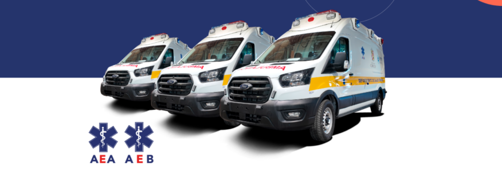 Ambulancia AEB fabricada en cumplimiento de la Norma NCh 2426.Of 98 en Chile