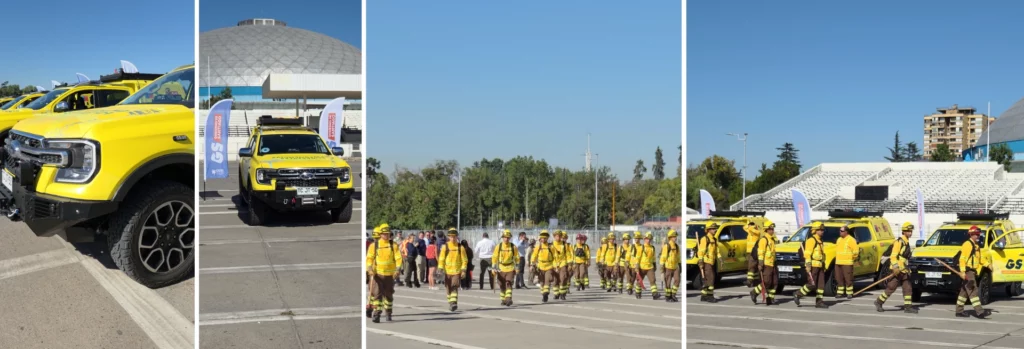 Camioneta 4x4 equipada para combate de incendios forestales entregada a CONAF por Bertonati