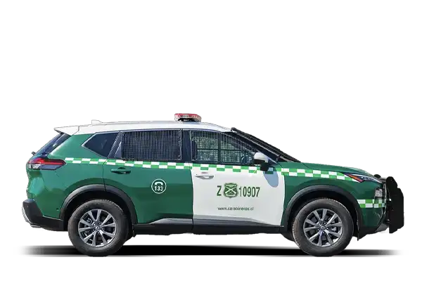 Nissan X-Trail patrulla Carabineros